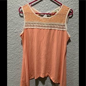 Faith and Joy peach 🍑 sleeveless top